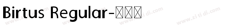 Birtus Regular字体转换